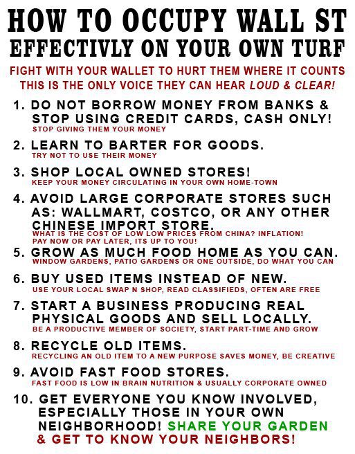 HOW TO EFFECTIVELY OCCUPY NOW!